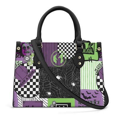 #ad Strange amp; Unusual Beetlejuice Leather HandBag $54.99