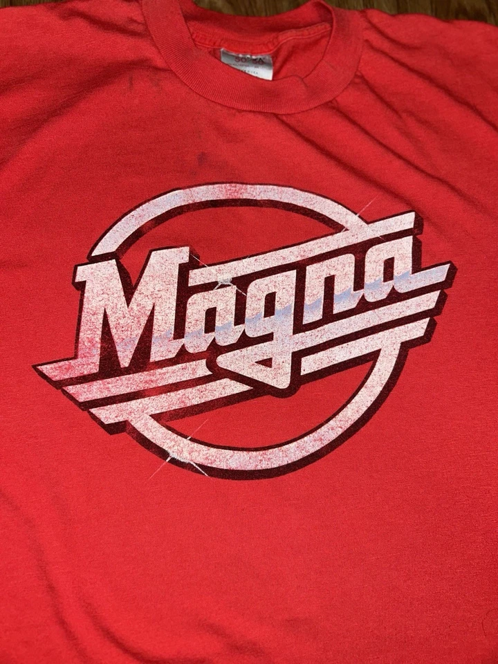 Vintage 80s Magna Cigarettes T Shirt The Strokes Logo 50/50 Oneita Tag - Image 4 of 4