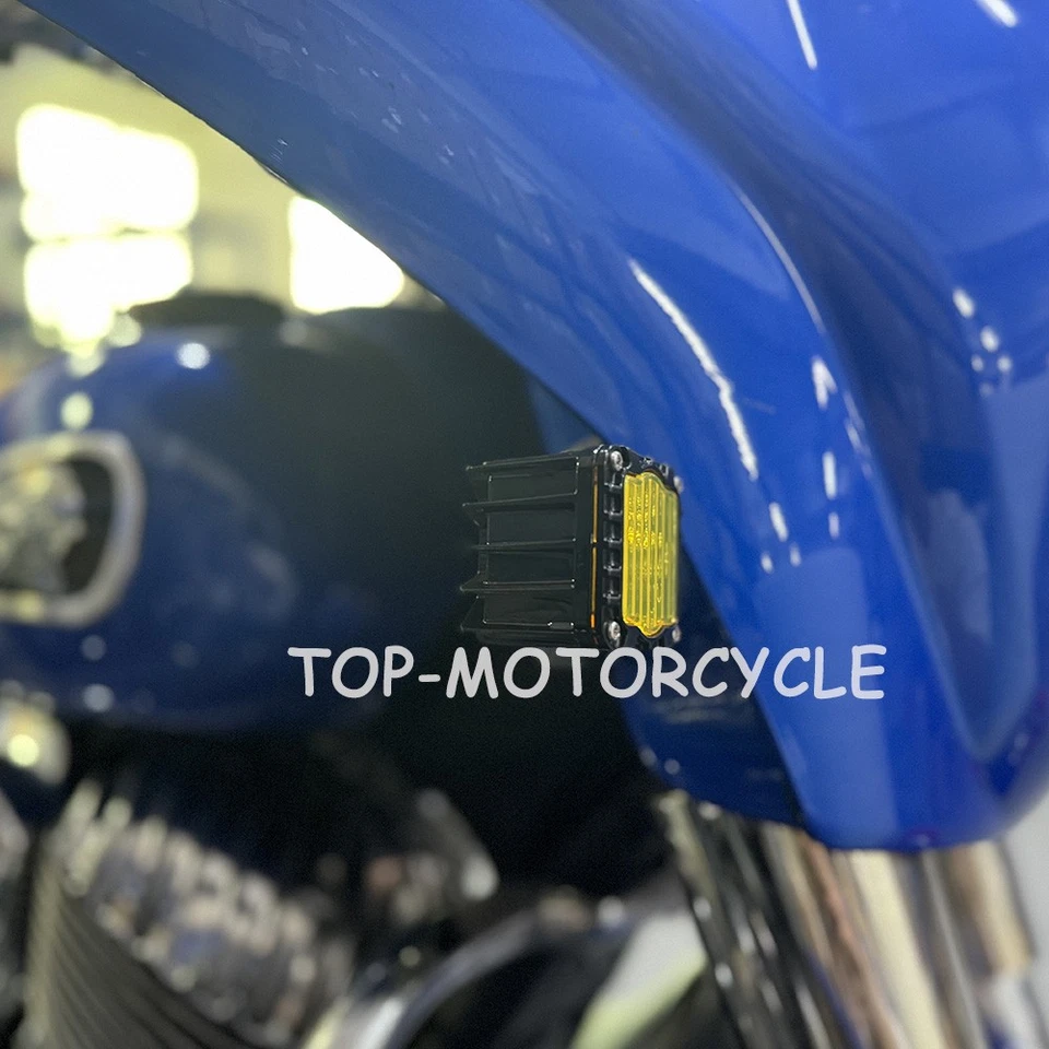 Luzes de seta dianteiras de motocicleta Shark Demon para Indian Chieftain 2014-2025 - Imagem 4 de 4