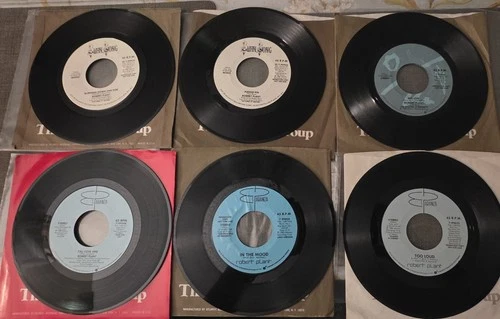 Robert Plant  (Led Zeppelin) Lot Of 6 45rpm Promo Singles EX-
