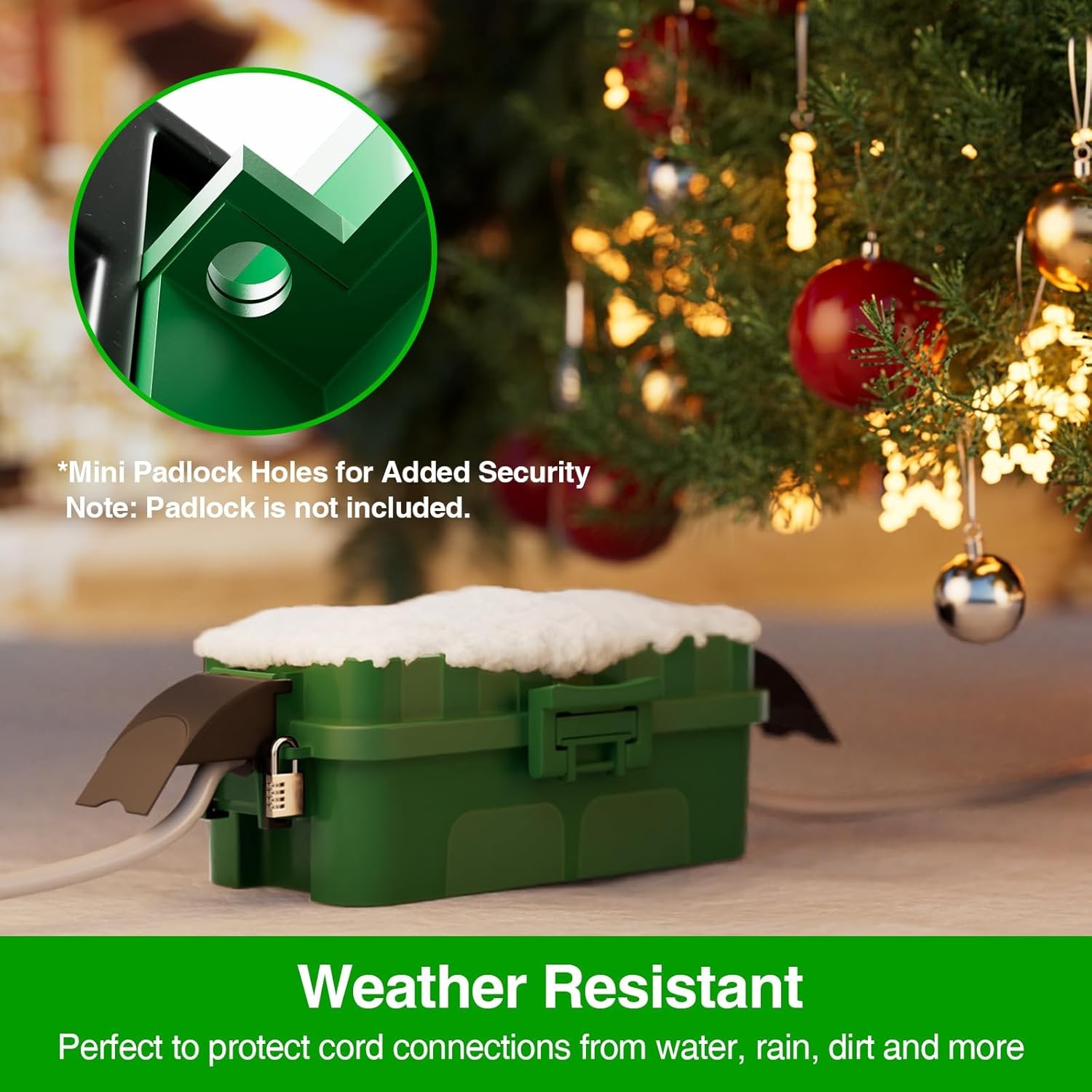 RESTMO Outdoor Electrical Box Waterproof, IP55 Extension Cord Cover Weatherproof