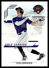 2025 Panini Prospect Edition Cole Carrigg Colorado Rockies #126