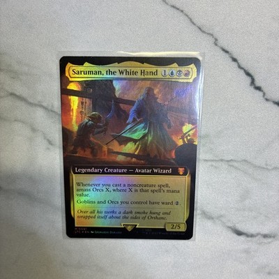 Saruman, the White Hand (Extended Art) - Commander: The Lord of the Rings: TOME