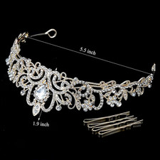 Tiara Crowns For Women Girls - Bridal Wedding Prom Quinceanera Christmas
