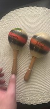 Pair of Wooden Maracas Hand Percussion Shakers