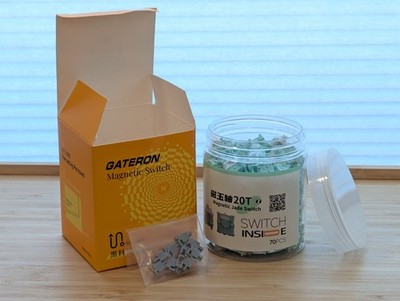 Gateron Jade Magnetic, Hall Effect Switch Linear - 70PCS Neu
