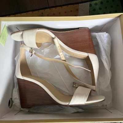 Michael Kors Fiona Acorn Wedge Sandals Women Size 6