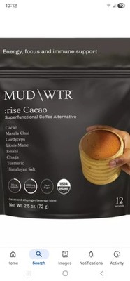 MUD WTR Organic Mushroom Coffee Alternative - 2.5oz. Vegan NON GMO * GLUTEN FREE