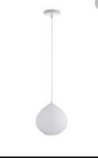 Habitat Sophie White Glass Pendant Light (including Bulb)