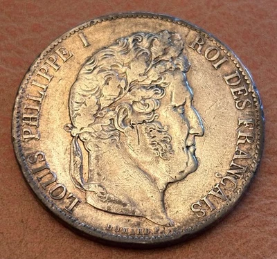 Pièce ECU 5 francs argent LOUIS PHILIPPE I - 1846 A - Photo 1/2