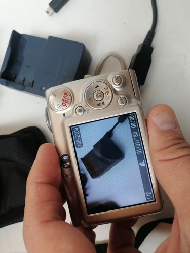 TESTED CANON IXUS 750 IXUS750 7.1MP Digital photo Camera Titanium PC1169 SD550 - Picture 20 of 24
