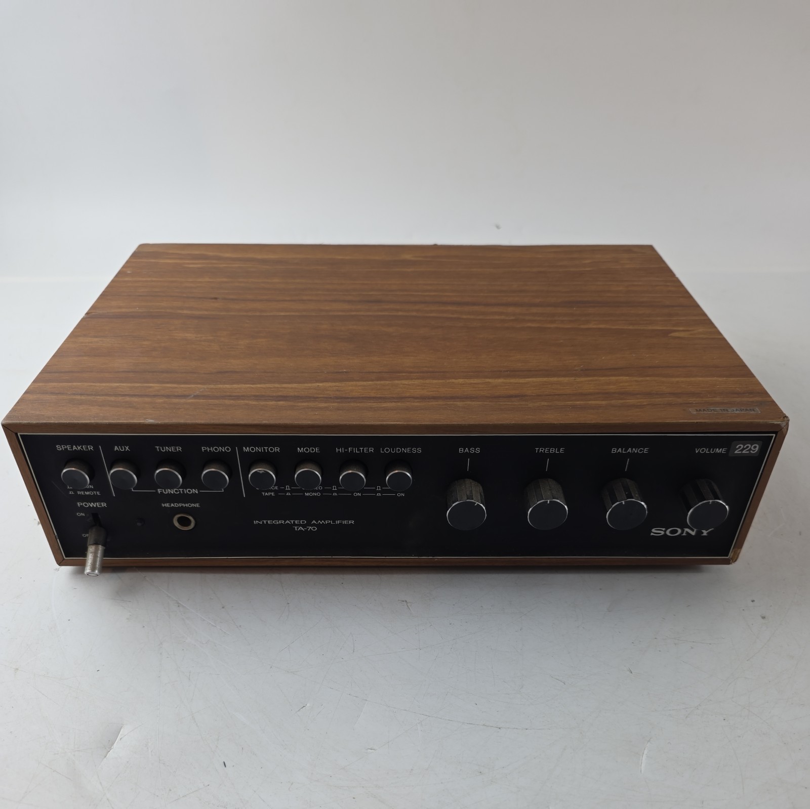 Sony TA-70 Vintage Integrated Stereo Amplifier