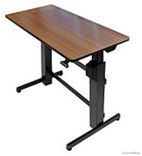 Ergotron Workfit-D Sit-Stand Desk - Black, Wa...