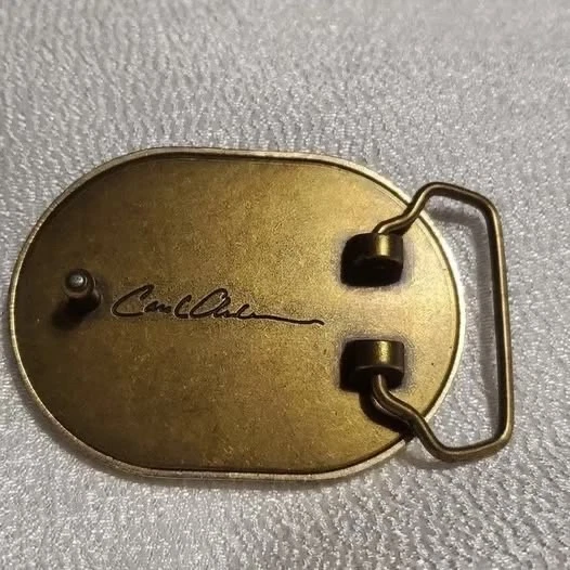 Cinturón Vintage CAbi Signature con Hebilla Espejada Pájaro del Paraíso Talla M Foto 2 de 4