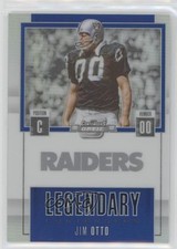 2017 Panini Contenders Optic Legendary Blue Prizm 7/10 Jim Otto #LC-6 HOF 0c3