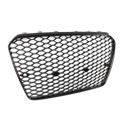 FRONT MESH RS5 STYLE BUMPER HOOD HEX BLACK GRILLE FOR 2013-2017 AUDI A5/S5 B8.5