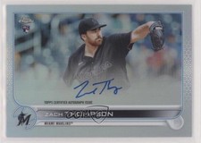 2022 Topps Chrome Rookie Refractor 11/499 Zach Thompson #RA-ZT Auto 3c6