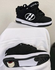 Heelys Shoes Youth Sz 4 Wheeled Sneakers Skate Canvas Shoe Voyager