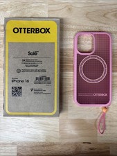 OtterBox Sole Series MagSafe Grip Case With Strap For iPhone 16, Xtra Hot Pink