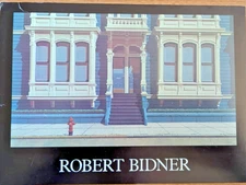 Robert Bidner postcard 1983 Gallery Henoch NYC Pacific Heights Blue