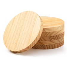 AWIZOM 6 Pcs Unfinished Wood Rounds 5.9 Inch Pine Wooden Circles Round Wood D...