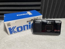 Konica Big Mini A4 Point Shoot 35mm Film Camera w/ Box Needs LCD Cable