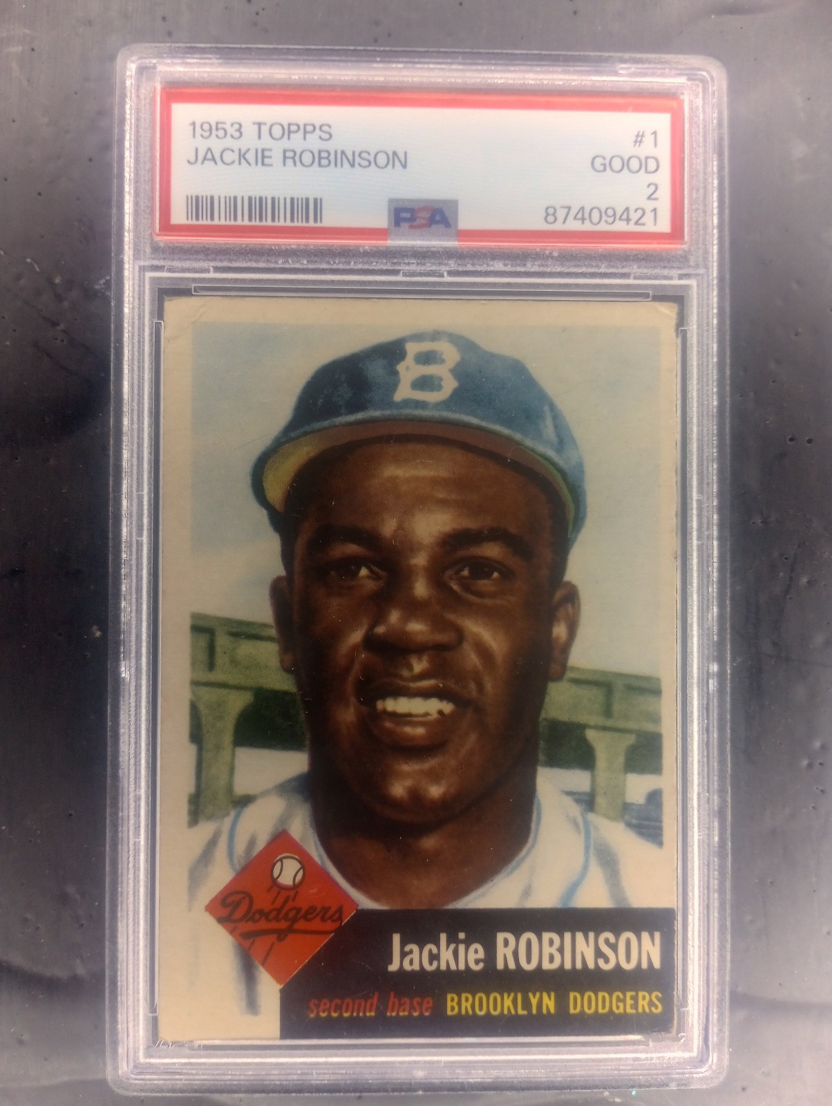 1953 Topps - #1 Jackie Robinson - PSA 2