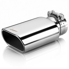 Upower 3 Inlet 3 X 5.3 Outlet 9 Long Stainless Steel Square Exhaust Tip