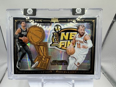 Art Card NBA Finals Victor Wemby Vs Jalen Brunson New York Knicks Patch Made By