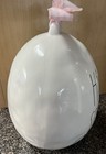 Rae Dunn “Happy Spring” 9” Easter Egg With Pink Checkered Ribbon  — photo 3