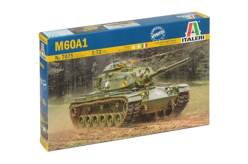 ✅ ITALERI 7075 - Scala 1 : 72 M60A1 Carri armati Stati Uniti Periodo Moderno - Immagine 2 di 4