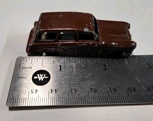 Vintage Budgie #61 Brown Q Car Austin A95 Westminster Countryman HO Diecast - Picture 9 of 10
