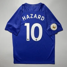 CHELSEA NIKE 2017/2018 FOOTBALL HOME JERSEY #10 EDEN HAZARD SIZE “L” 905513-496