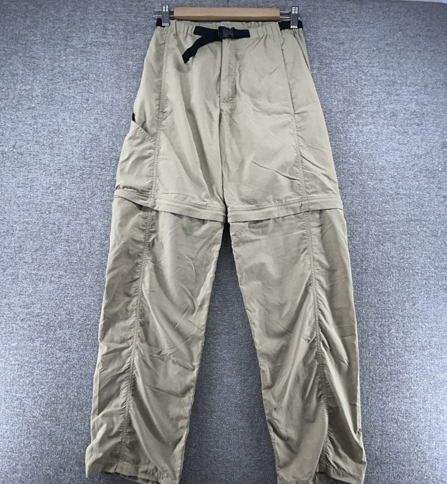 Patagonia Convertible Pants Men Size XS Beige Hiking Outdoor With Belt