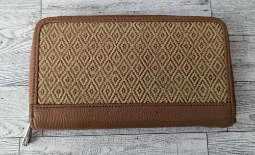 Thirty One All About The Benjamins Diamond Straw Zip Around Wallet Jewell