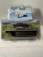 GREENLIGHT GREEN MACHINE HITCH & TOW 2018 SILVERADO W/TWO-ROW GOOSENECK TRAILER
