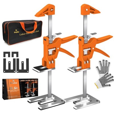 [Upgrade] Labor Saving Arm Jack 2 Pack,15.5 Inch Stainless Steel Furniture Lifts