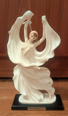 Vintage A. Santini Sculpture - Elegant Dancer Figurine - Signed