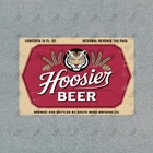 Vintage Hoosier Beer Metal Sign Indiana Basketball Decor Retro #76826