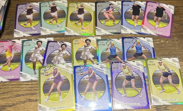 2026 Topps Chrome Tennis Nicolas Mejia True Black Refractor /10 & More (16)