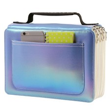 200 Slots Colored Pencil Organizer - Waterproof Deluxe PU Leather Pencil Case...