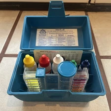 Guardex 4-In-1 Swimming Pool Spa Water Chemical Test Kit CHLORINE PH BALANCE Alk