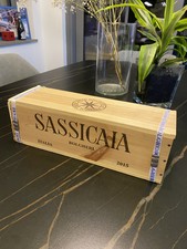 sassicaia 2015 magnum con scatola in legno