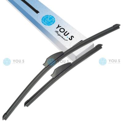 2 x YOU.S FRONT WINDSCREEN WIPER BLADES 530/340mm FOR MITSUBISHI ATTRAGE SPACE STAR