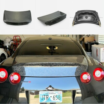 For Nissan R35 GTR 08-16 DO-Style Rear Trunk Boot Lid Look Bodykit Forged Carbon