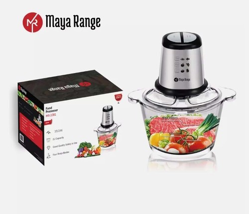 2L Glass Bowl Food Processor Blender Chopper Mixer Meat Spices Onion Grinder - Picture 7 of 8
