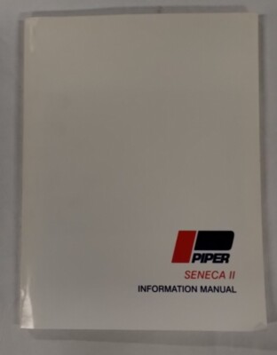 Piper 1975-76 PA-34-200T Seneca II Information Manual 761-593-Reproduction