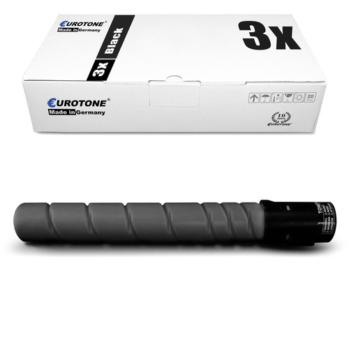 3x PRO Toner Eurotone SCHWARZ f�r A33K152/TN-512 K Konica Bizhub C554 C554e - Afbeelding 2 van 4
