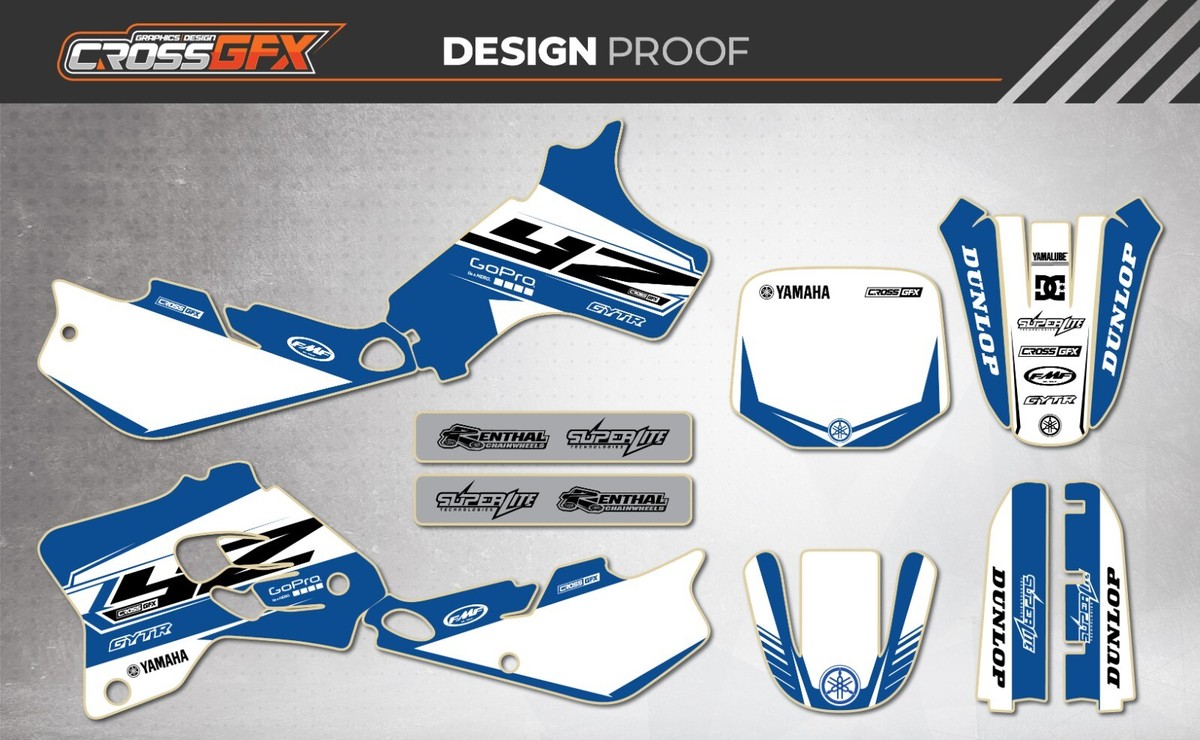 1993 1994 1995 1996 1997 1998 1999 2000 2001 YZ 80 Graphics Yamaha