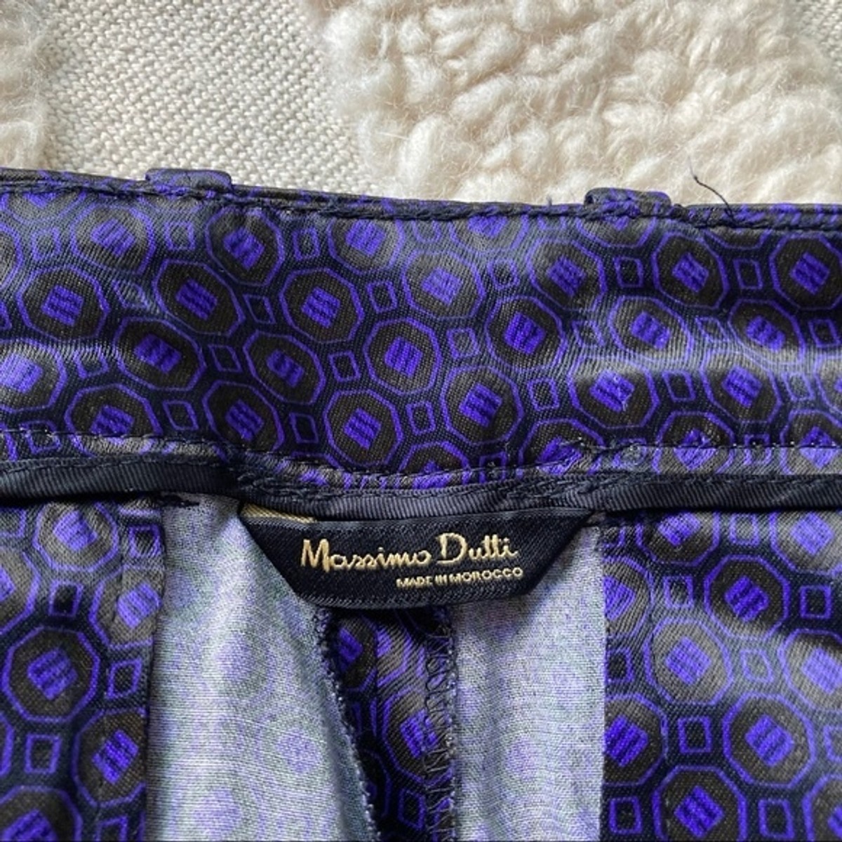 NWT Massimo Dutti Pants in Geometry Pattern 4 | eBay